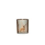 Candle Holder w/ Etched Scene