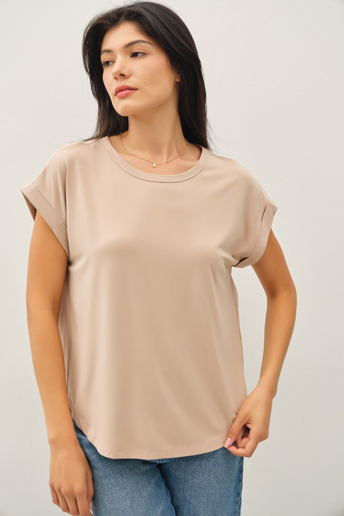 Bamboo Cap Sleeve T-Shirt