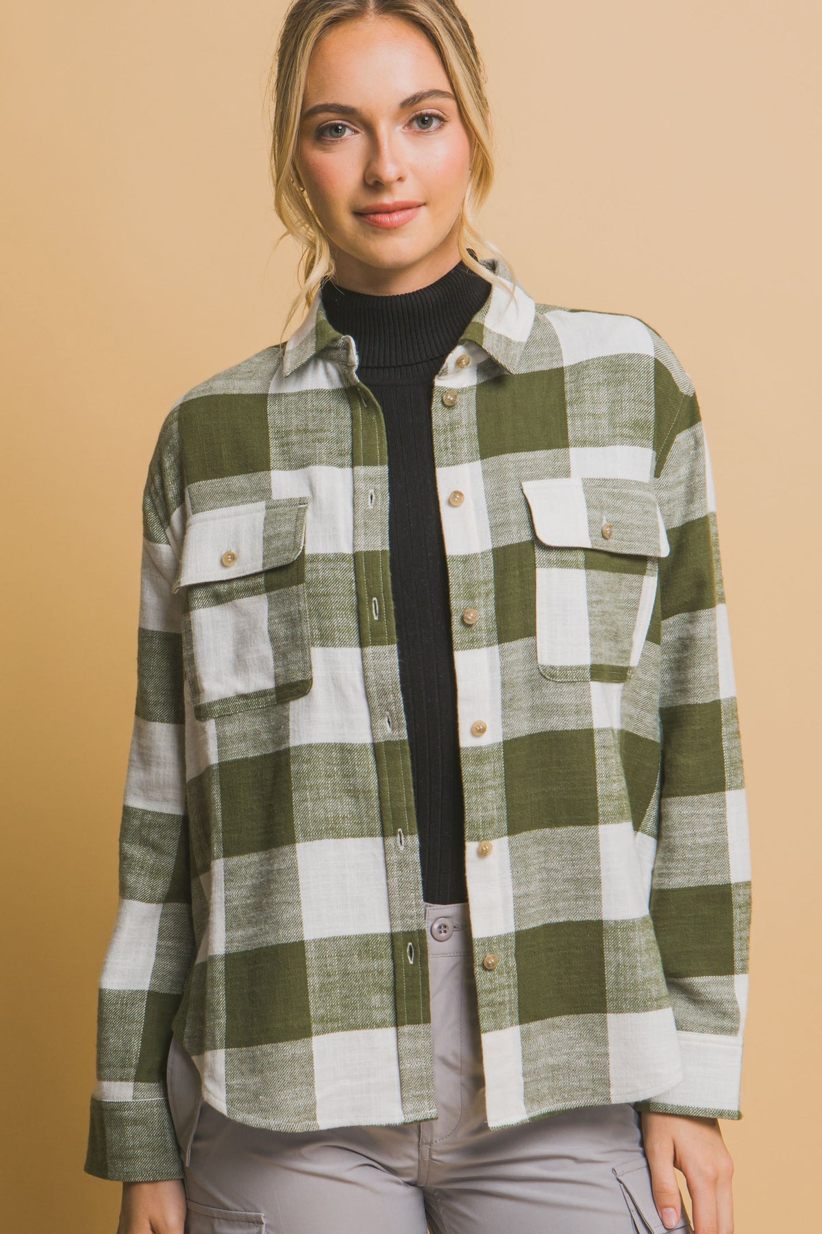Lightweight Plaid Top