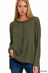Dolman Boat Neck Sweater