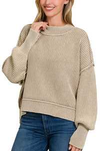 Oversized Cropped Sweater