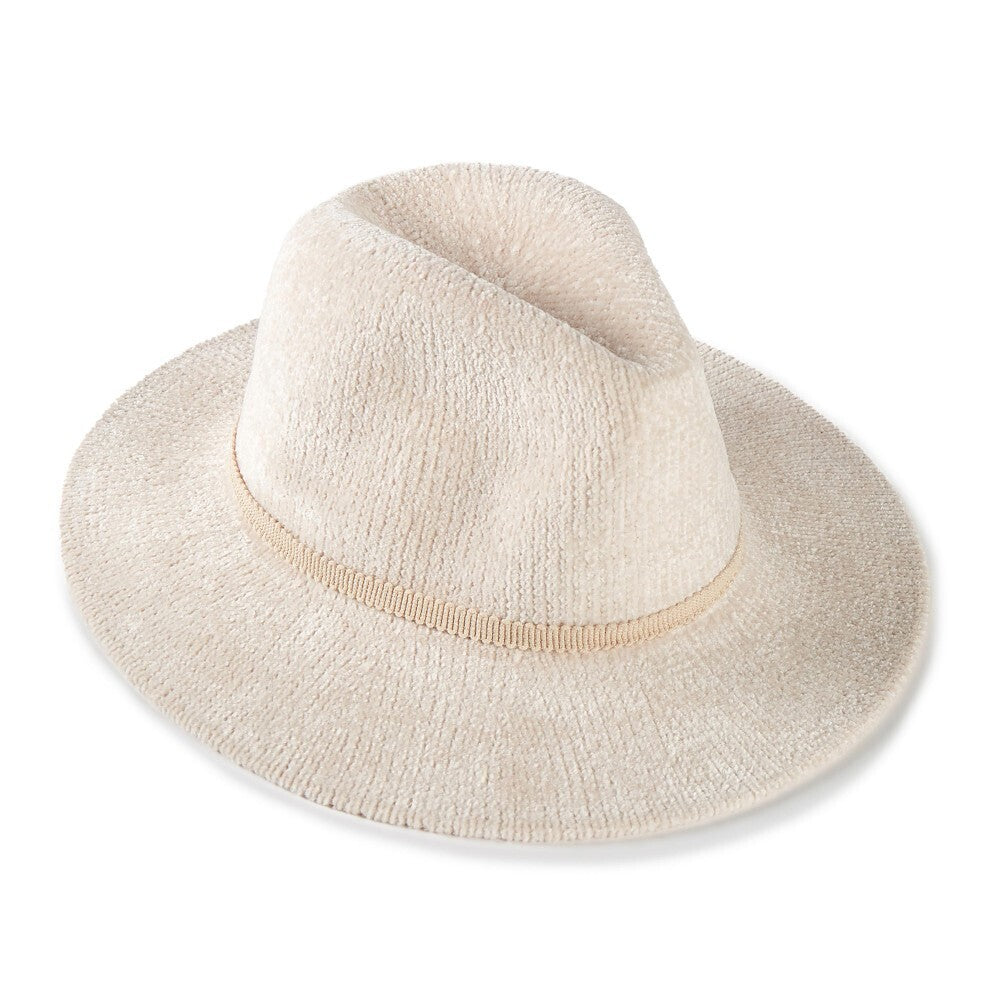 Chenille Wide Brim Hat