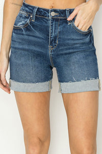 Plus High Rise Cuffed Short