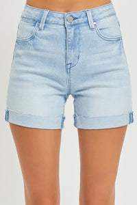 Plus High Rise Cuffed Short