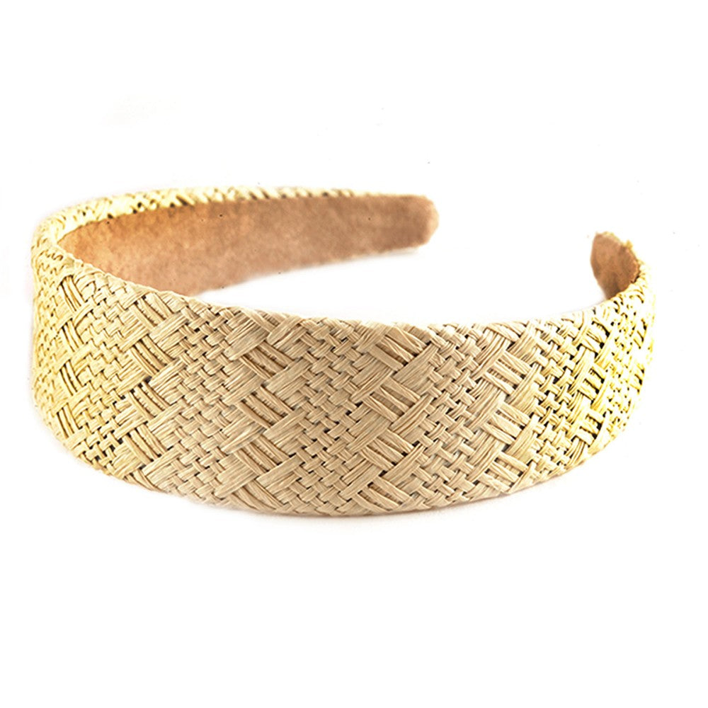 Weaved Straw Headband
