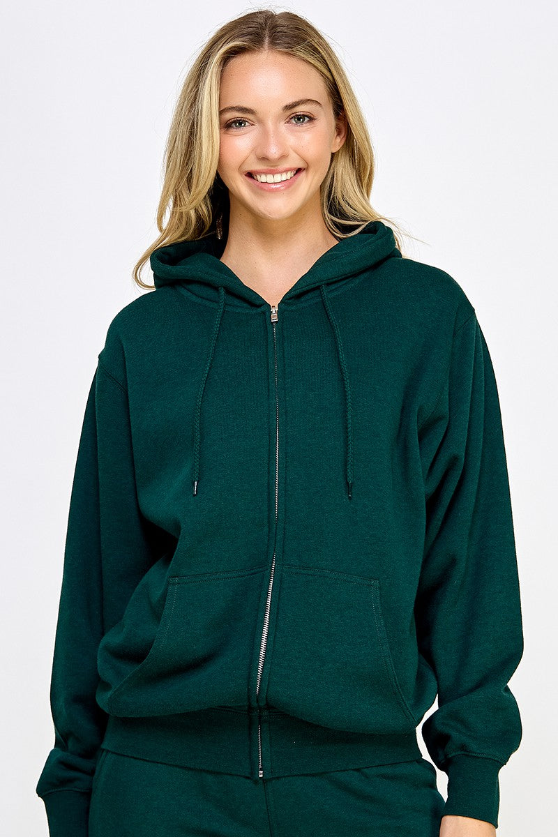Fleece Boyfriend Fit Jacket
