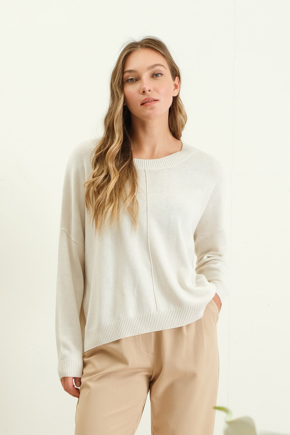 Drop Shoulder Sweater