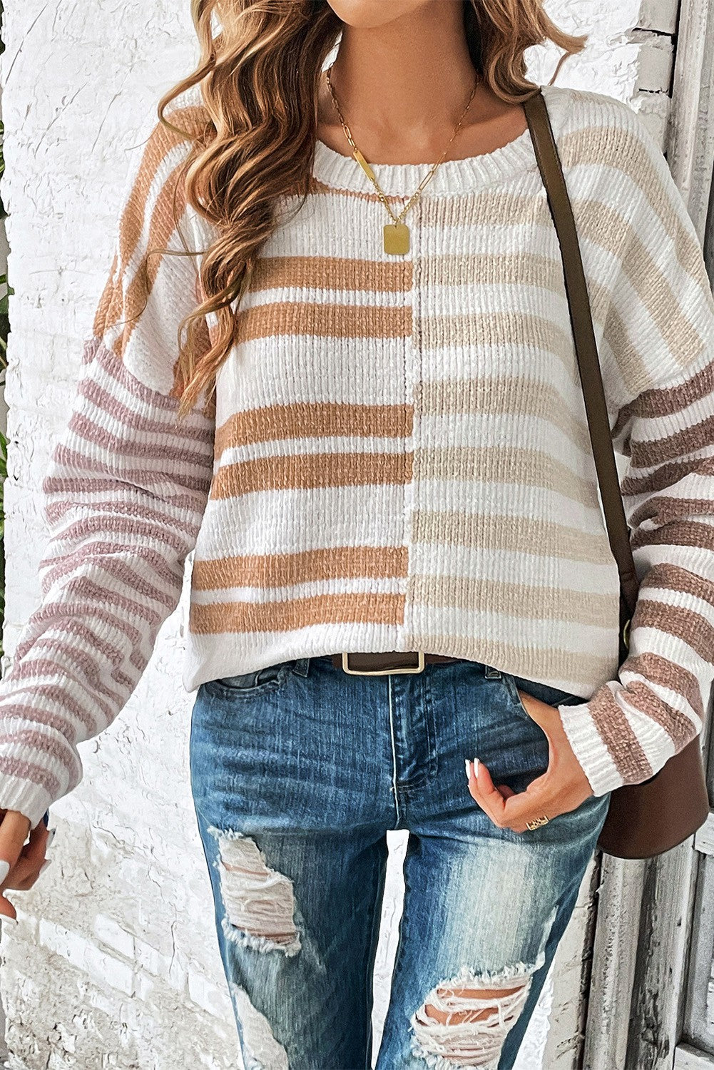 Drop Shoulder Slouchy Sweater