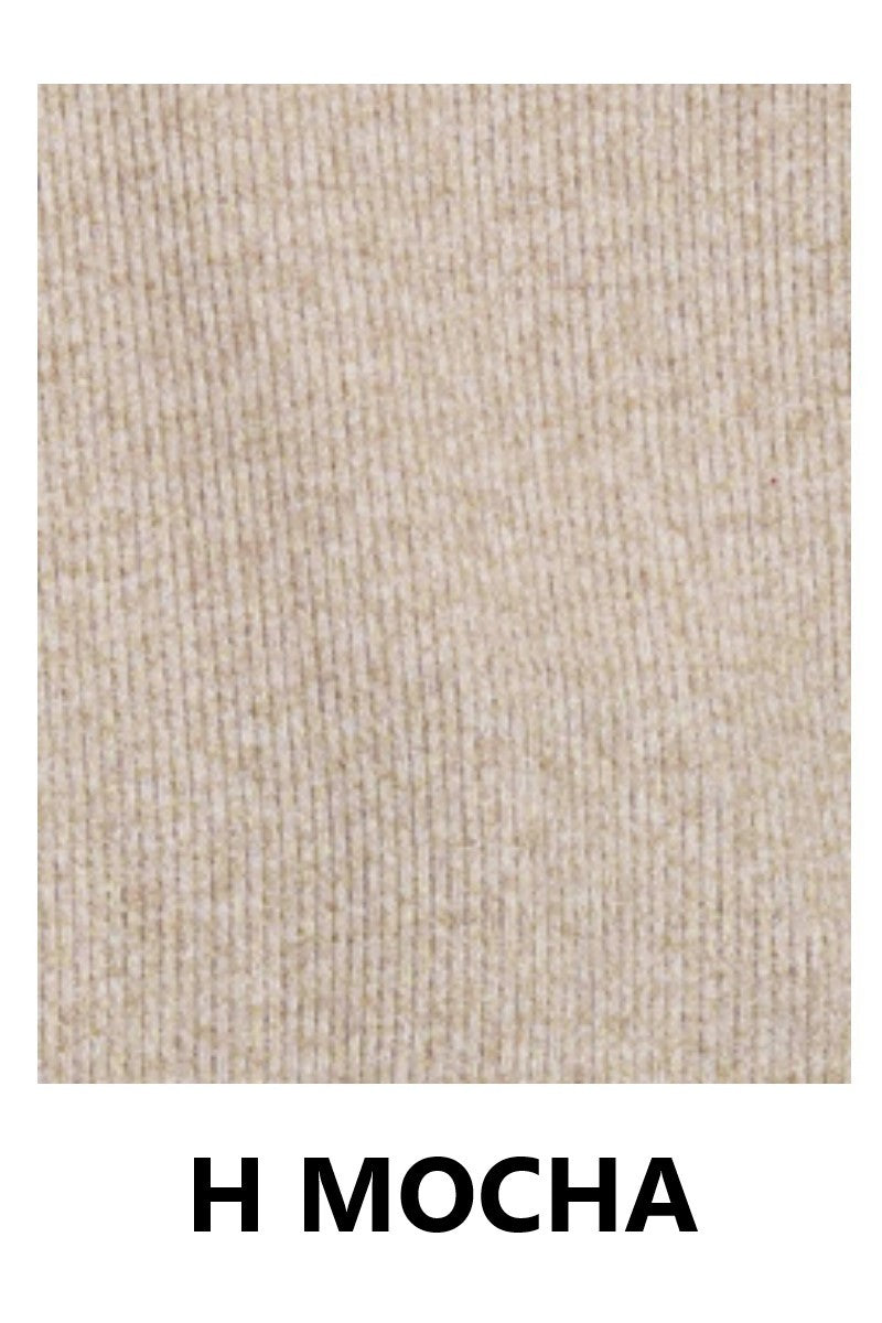 Plus Brushed Ribbed Hacci Hi-Low Sweater