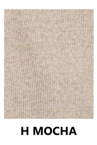 Plus Brushed Ribbed Hacci Hi-Low Sweater