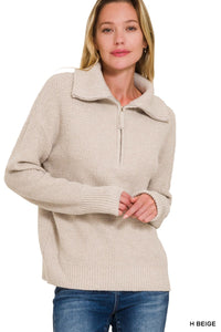 Half Zip Pullover Sweater