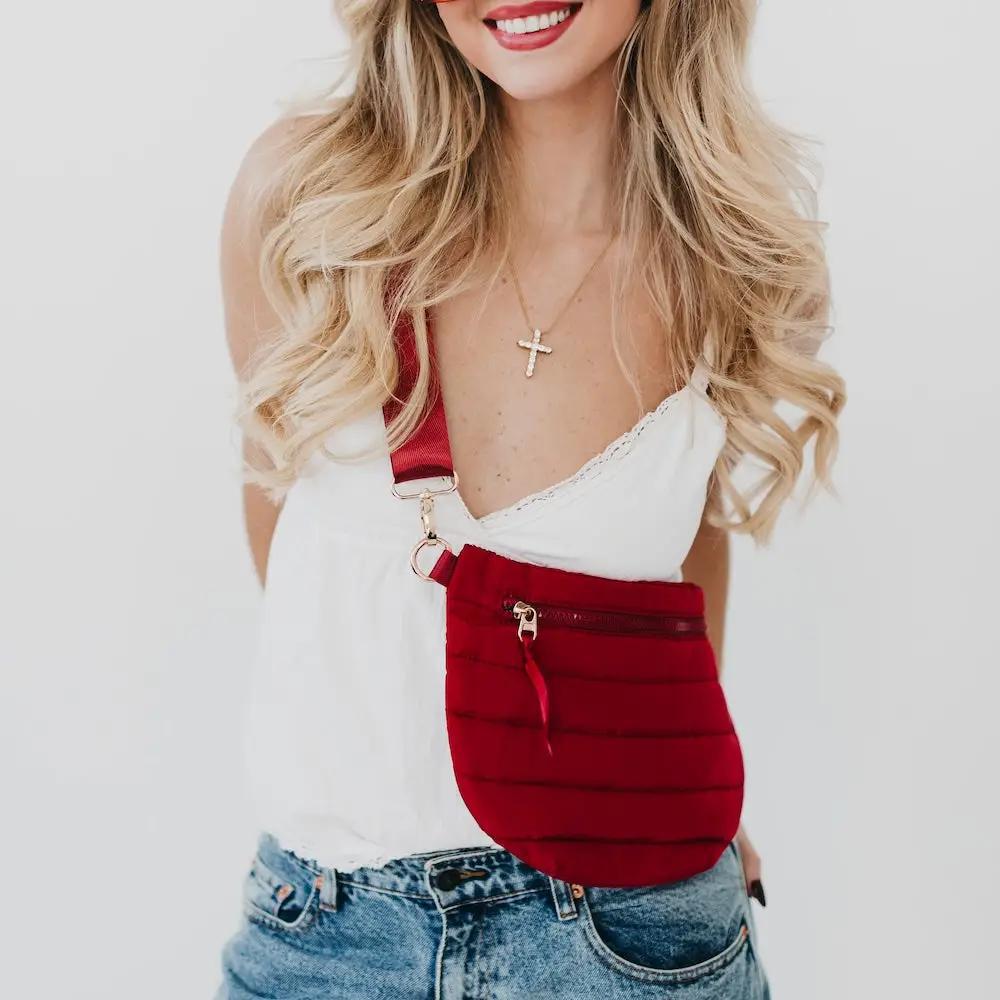 Puffer Bum Bag - Red