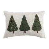 Embroidered Tree Pillow