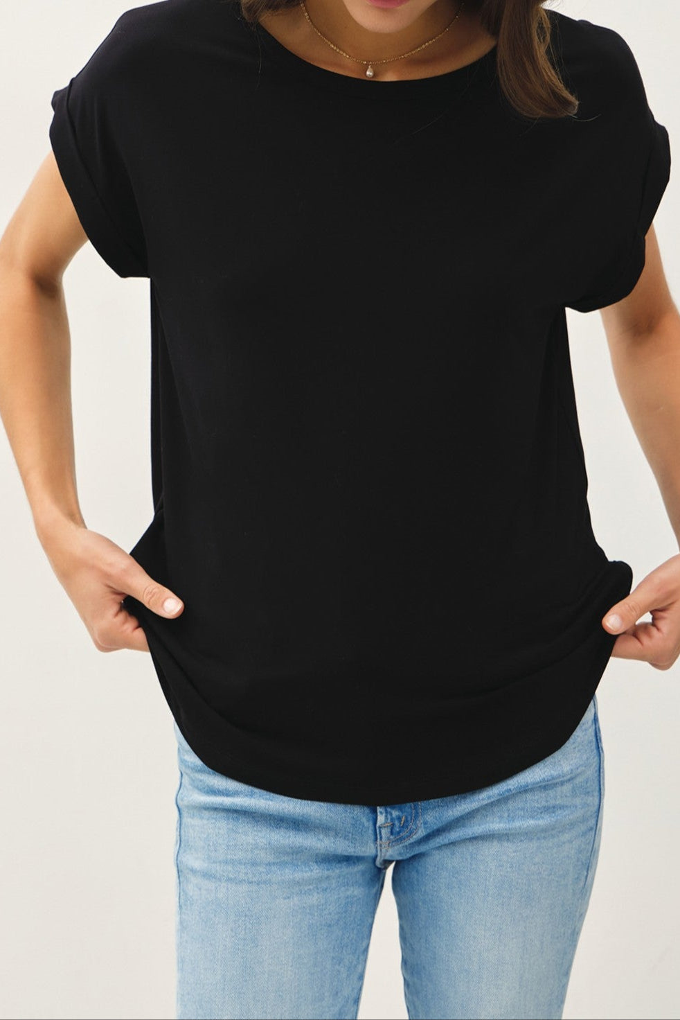Bamboo Cap Sleeve T-Shirt