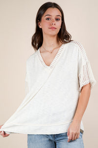 Contrast Comfy Casual Top