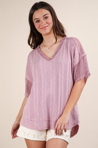 Contrast Comfy Casual Top