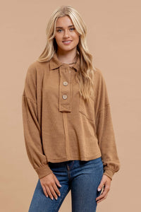 Raw Edge Knit Top