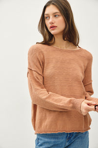 Inside/Out Drop Shoulder Sweater