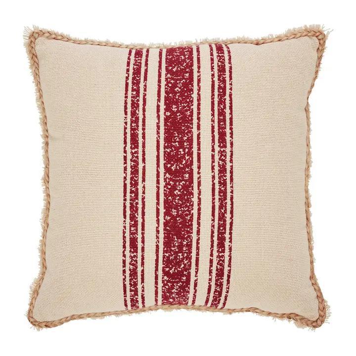 Burlap Stripe Pillow