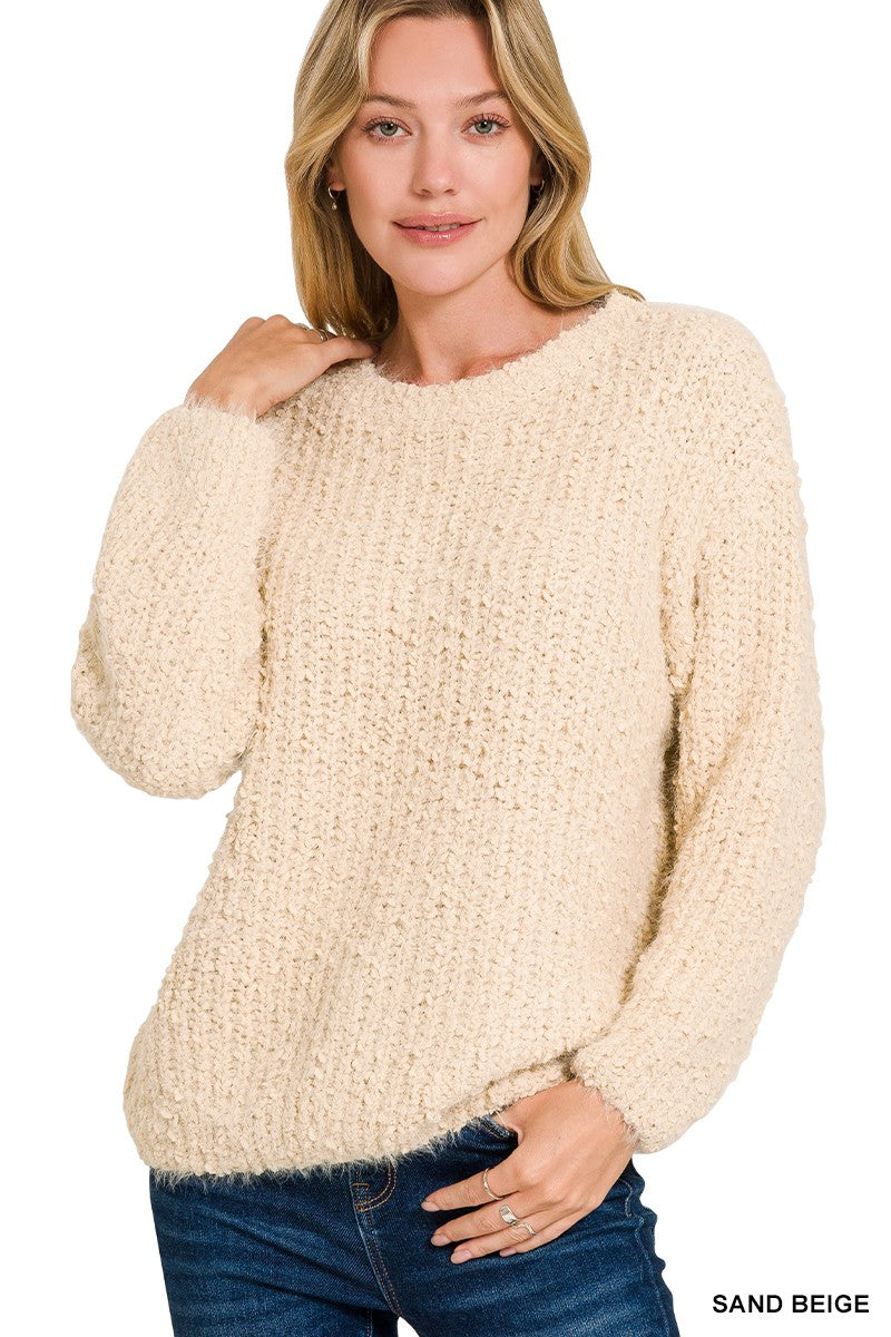 Brushed Round Neck Sweater