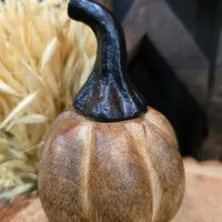 Round Wooden Pumpkin