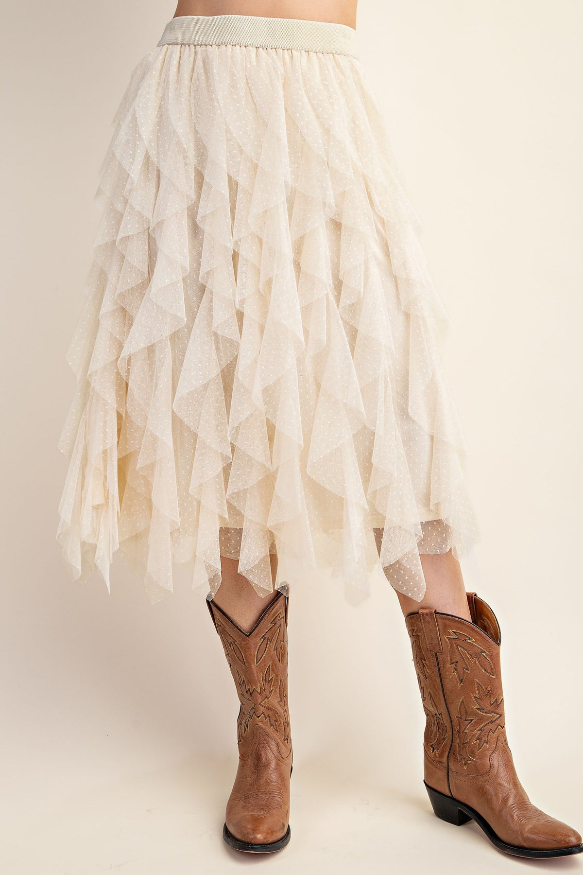 Embellished Tulle Skirt