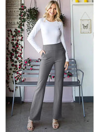 Flare Pants w/ Pockets - Charcoal