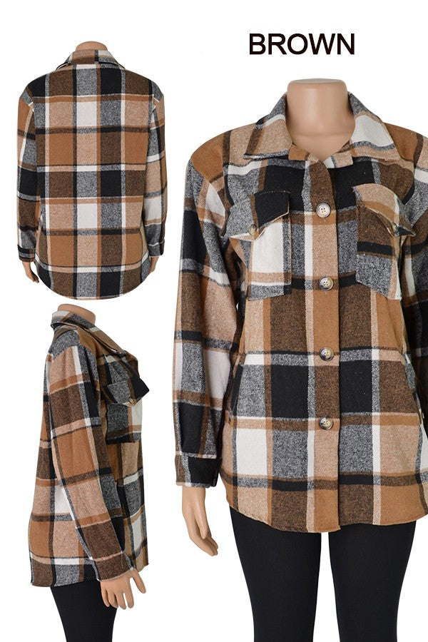 Over Size Flannel Shacket