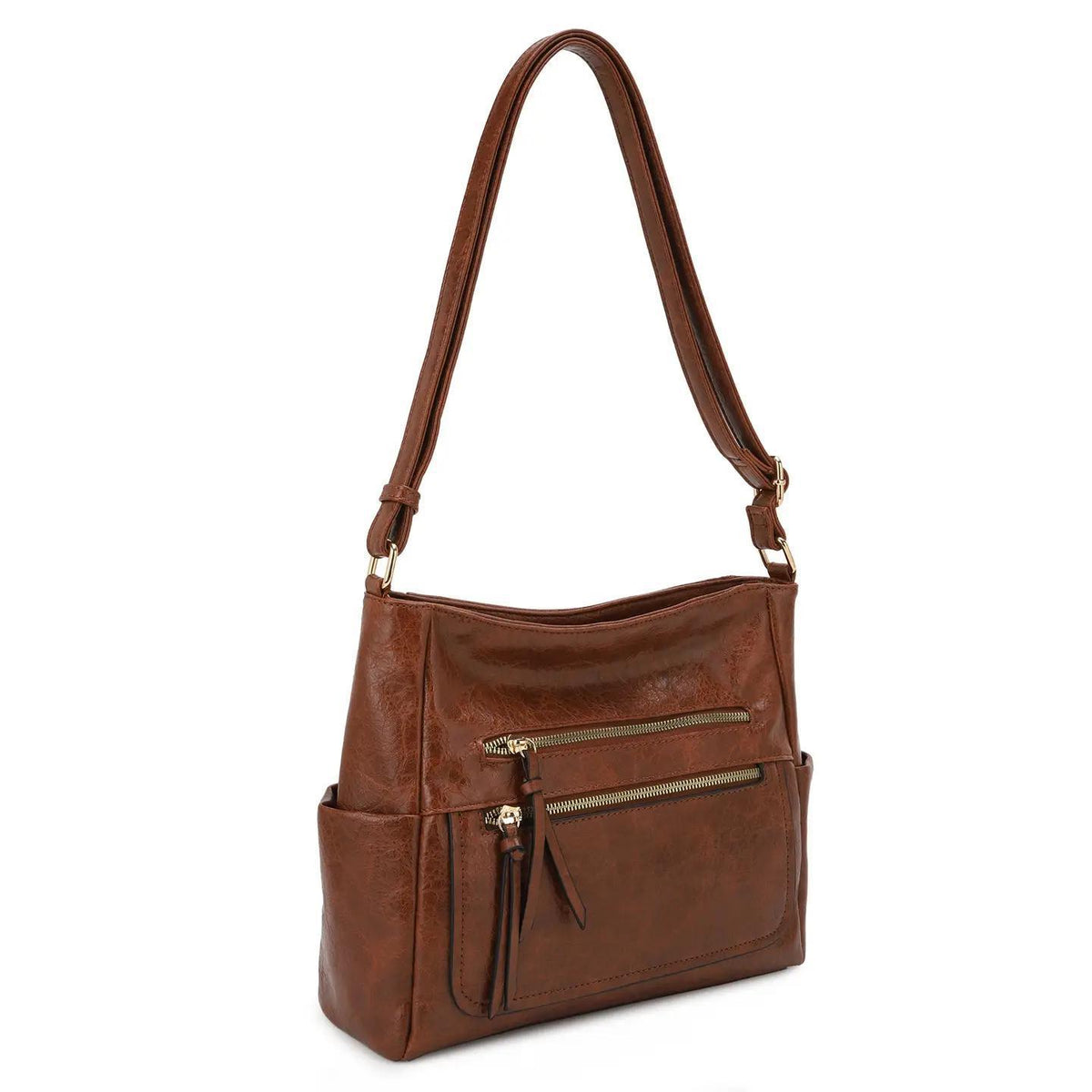 Harper Crossbody/Hobo Bag - Cognac