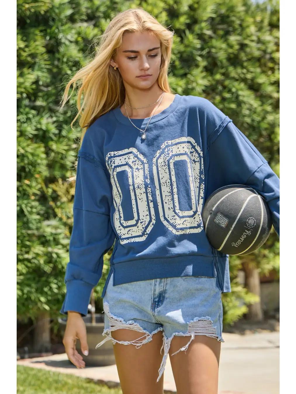 Plus Lettered Lounge Sweatshirt