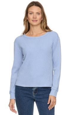 Fayston Waffle Crew - Light Blue