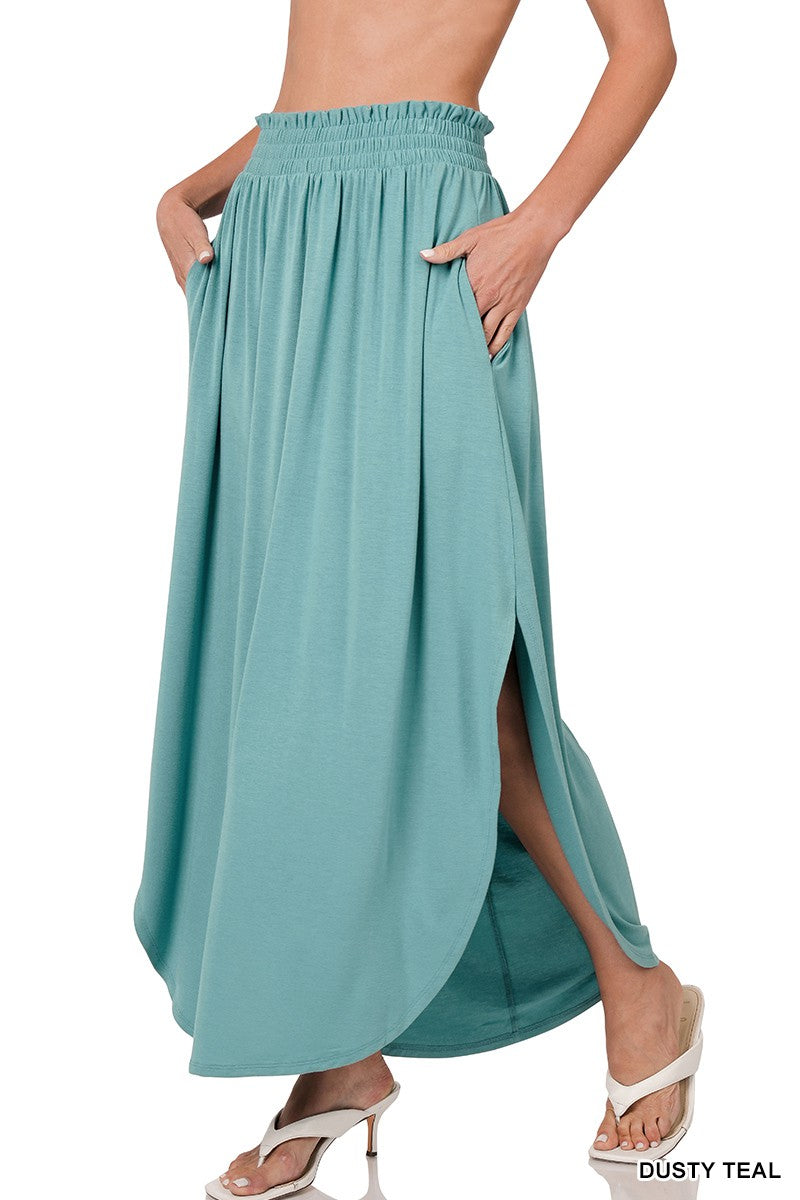 Smock Waist Skirt
