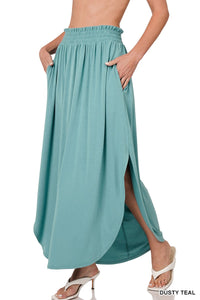 Smock Waist Skirt