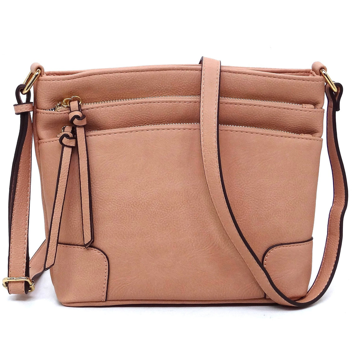 Multi Zip Pocket Crossbody