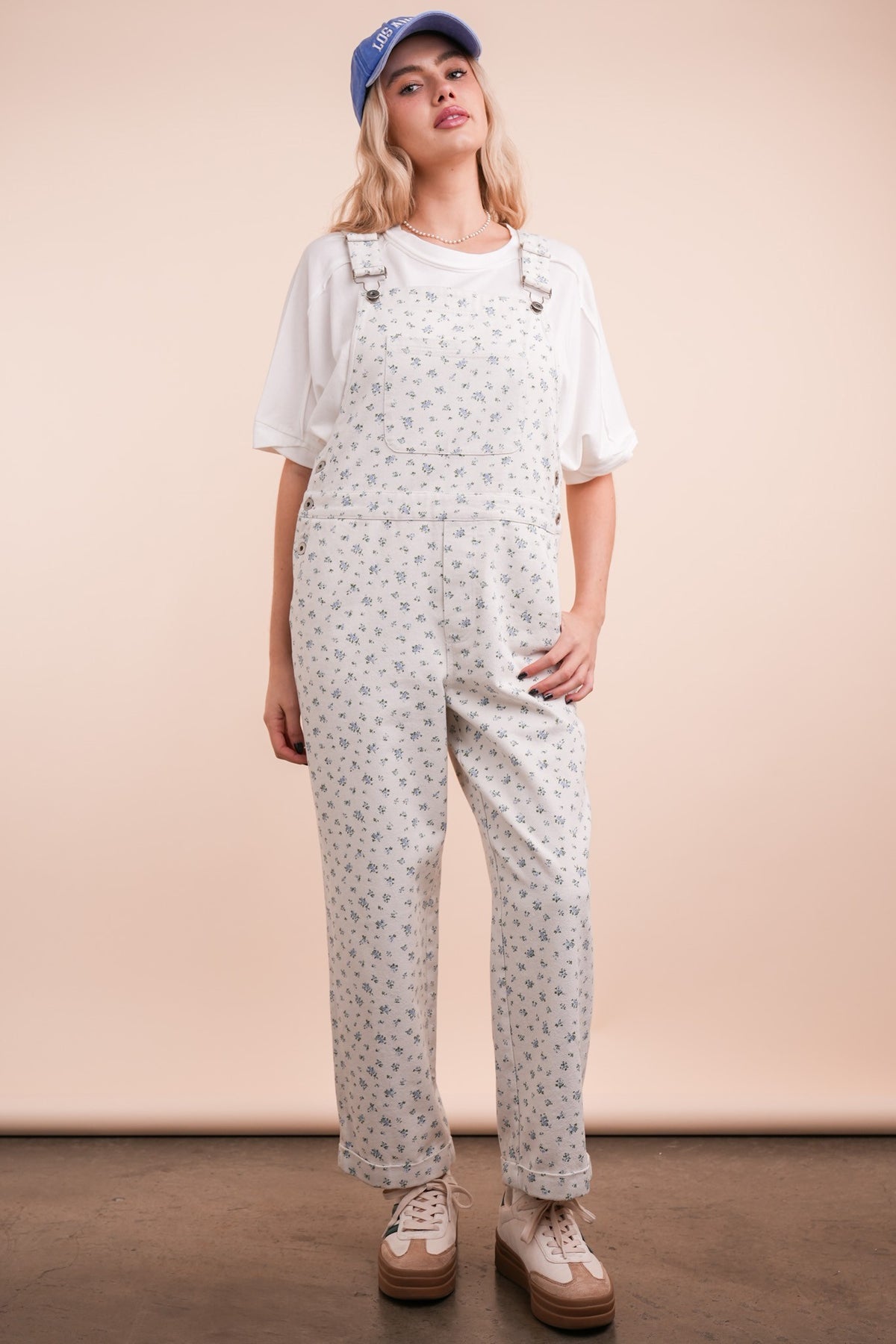 Floral Printed Overall