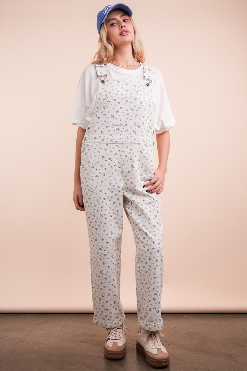 Floral Printed Overall