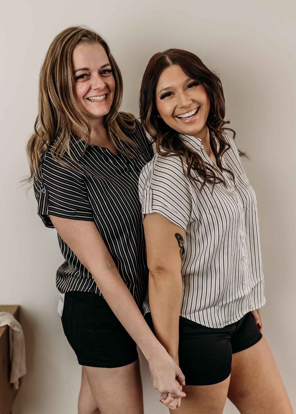 Stripe Short Sleeve Button Down