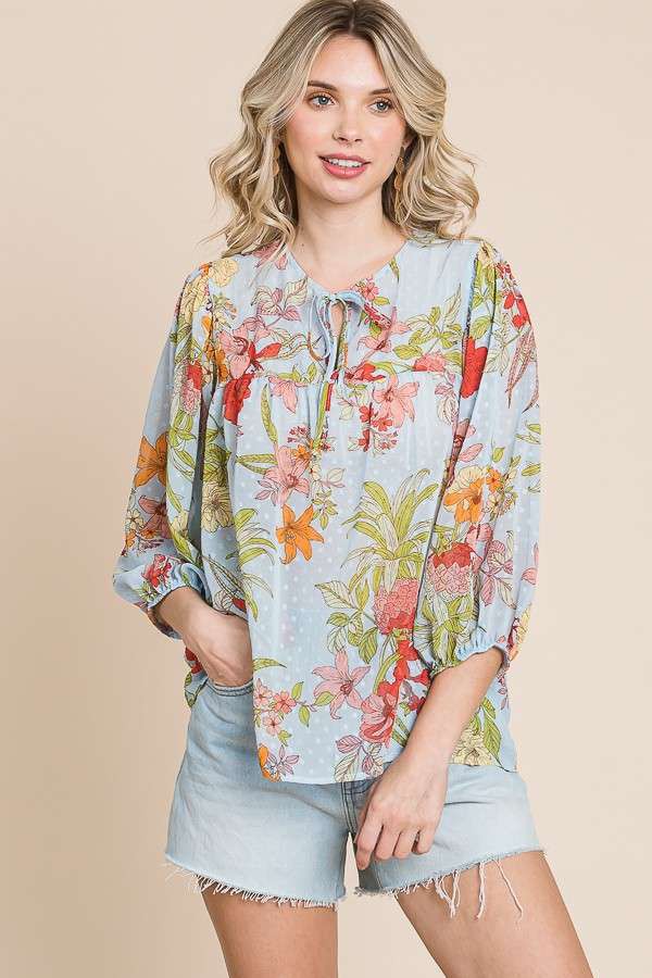 Plus Peasant Blouse