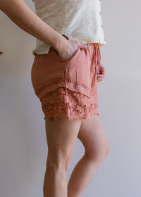 Lace Detail Shorts