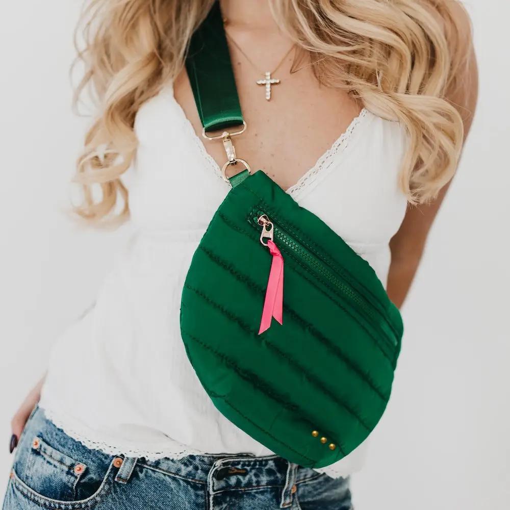 Puffer Bum Bag - Green