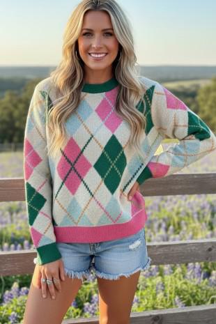 Argyle Sweater Top