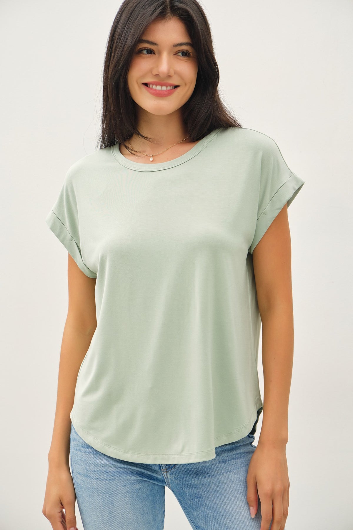 Bamboo Cap Sleeve T-Shirt