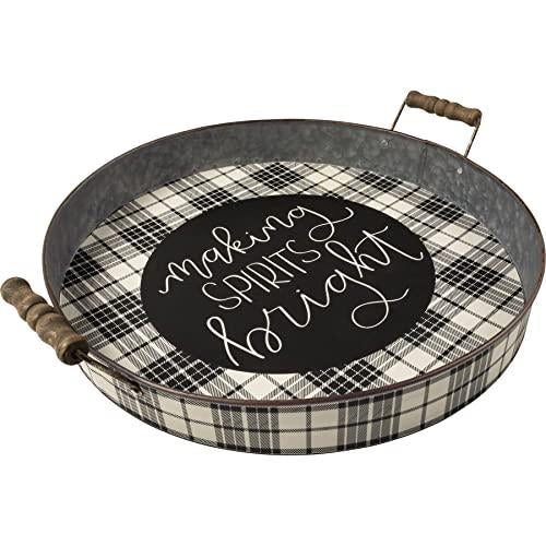 Primitives by Kathy 108439 Making Spirits Bright Tray, 16-Inch Length