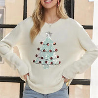 Sequin Tree Sweater - Ivory