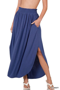 Smock Waist Skirt