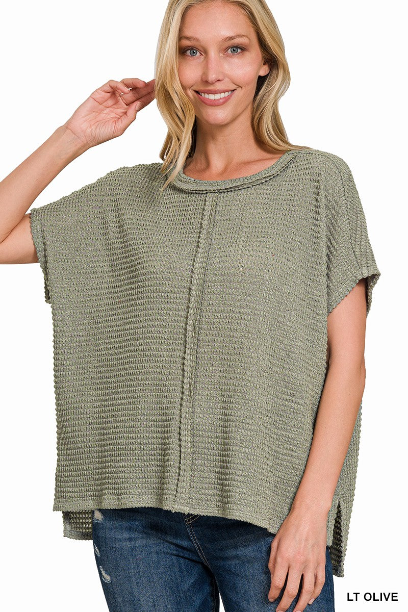 Dolman Short Sleeve Sweater