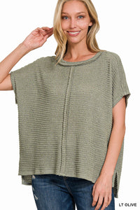Dolman Short Sleeve Sweater