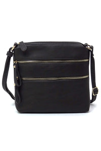 Multi Zip Pocket Crossbody