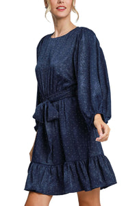Rhinestone Satin Dress
