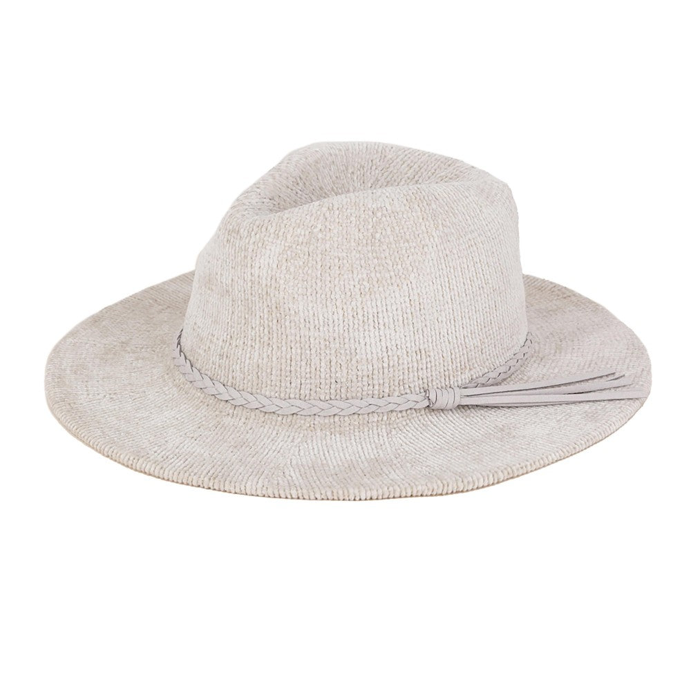 Chenille Wide Brim Hat